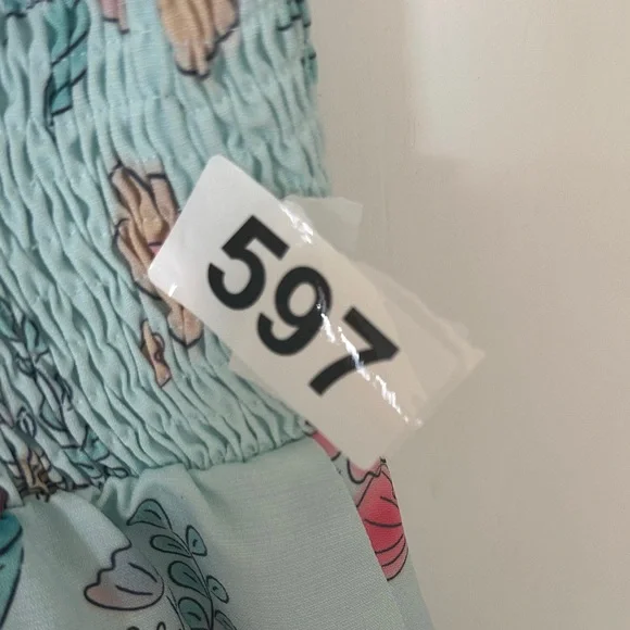 Disney Little Mermaid Floral Sundress - Light Blue - Picture 6 of 6